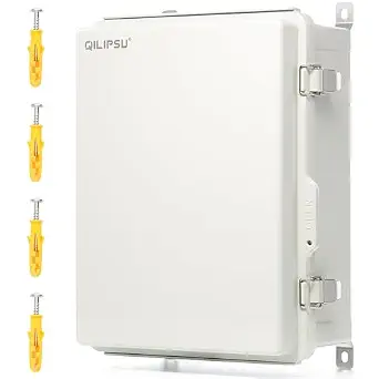 QILIPSU UL94-V0 Outdoor Waterproof Electrical Junction Box 16.4"x12.4"x7.1" Weatherproof Enclosure