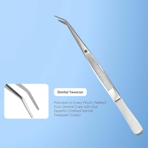 Image of Beaute Secrets Dental Tools, Dental Pick Set 5Pcs Tooth Scraper Dental Hygiene Kit, Stainless Steel Teeth Cleaning Kit with Metal Case for Plaque Tartar Removal for Personal & Pets Use