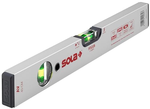 Nivel de 40 cm Sola AV horizontal de aluminio con burbuja de precision para medicion