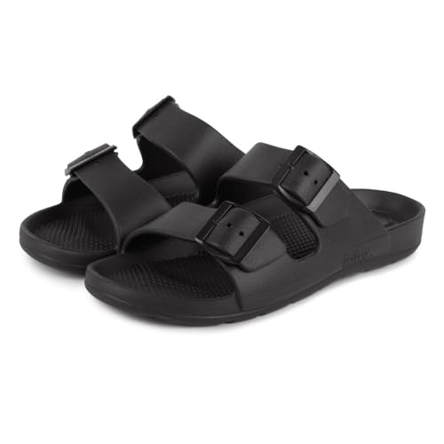 totes SOLBOUNCE Mens Adjustable Double Buckle Slider