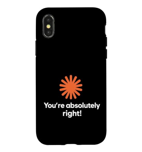 Claude Artificial Intelligence You're Absolutely Right Funny �X�}�z�P�[�X iPhone X/XS �p