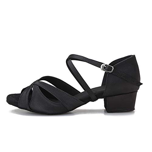 Low Heel Ballroom Dance Shoes Salsa Latin Dancing Shoes for Social Dancer Practice Dancing 1.5 Inch Heel2