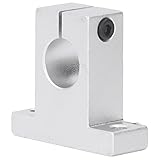 Deosdum 10Pcs SK16 Linear Motion Rail Support Aluminum Alloy Linear Shaft Guide Bracket for Rail Accessory Industrial Tool