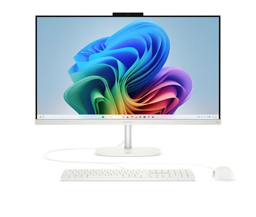 Image of HP OmniStudio All-in-One Desktop Next Gen AI 27-cw0270 PC, Windows 11 Home, 27 inch, Touch Screen, AMD Ryzen AI 7, 16GB RAM, 2TB SSD, FHD, Cotton White