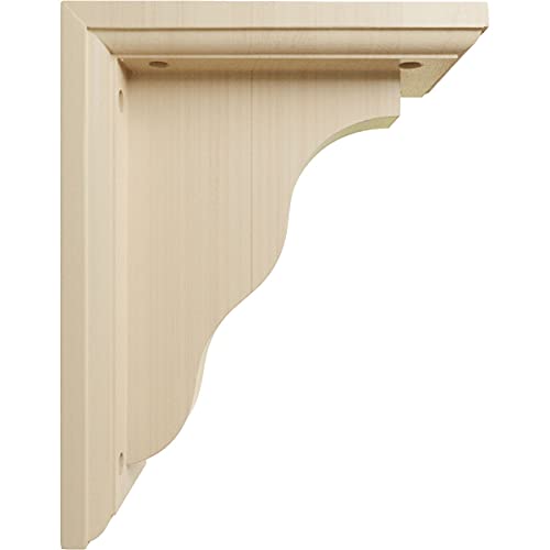 Ekena Millwork BKT03X07X09HARW Hamilton Traditional Wood Brackets thumb #2