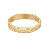 MasteRetsaM Handmade 14K Gold Filled Ring, Wedding Band Ring for Men, Women,Width: 3.5mm Thickness:1.0mm,US standard sizes:4-11.5