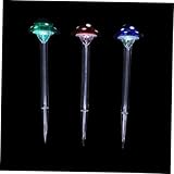 Artibetter 6 Stück Solar Gartenleuchten Außen Pilzform Wetterfest LED Solarlampe für Rasen...