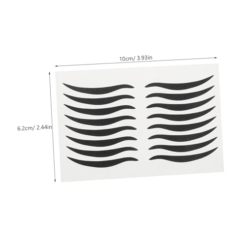 Pegatinas temporales para maquillaje de ojos negro 80 pares miniatura 2