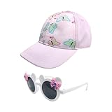 [Contenu Du Produit] Vous Recevrez 1 Pièce De Casquette De Baseball Pour Enfants Et 1 Pièce De Lunettes De Soleil.La Couleur De La Casquette De Baseball Est Rose Et La Taille Est Unique; La Couleur Des Lunettes De Soleil Est Noir-Gris / Blanc Et La Taille Est Unique, Ce Qui Convient Aux Enfants.