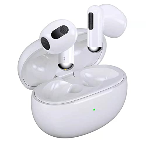 Holiper Bluetooth Kopfhörer Kabellos, Bluetooth Ohrhörer mit Tragbarer Ladehülle, Wireless Earbuds Bluetooth Headphones mit Mikrofon, IPX5 Wasserdicht, Exzellenter Sound, Satte Bässe, Weiß Cover