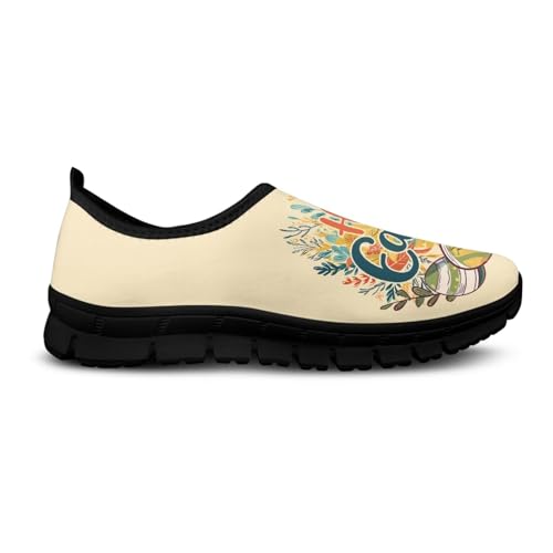 Binienty Happy Easter Shoes for Women Girls Slip On Loafers Shoes Women's Fashion Low Cut Flat Shoes Purple Tulip Wide Toe Casual Shoes for Ladies Match with Dress Jeans Sweatpants
