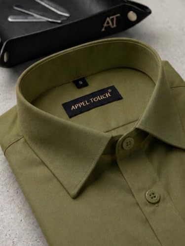 Image of Appel Touch Men's Cotton Blend Formal Shirt Half Sleeves