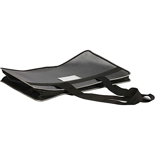 Image of WORLDONE A3 (Bigger Size) | Faux Leather (PP) Portfolio Bag (50.5 * 35.5 cm) (Approx Double The Size of photocopy Paper Size) | for Artists, Architects, Designers | Black Color (Pack of 1)