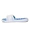 Under Armour Women's Ignite Maze VIII Slide, White (104)/Island Blues, 7