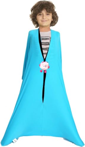 Alnkids Sensory Sock Full-Body Wrap to Relieve Stress, Hyposensitivity, Anxiety - Stretchy, Breathable Sack for Boys, Girls (Blue, Large?55''LX28''W?)