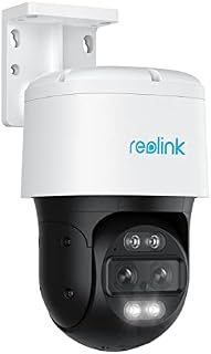 Reolink 4K Dual-Lens PTZ PoE Kamera Bezpieczeństwa z 6-krotnym Zoomem Hybrydowym, Obrotem 355° i Pochyleniem 90°, Noktowizją, Wykrywaniem Obiektów i Dwukierunkowym Dźwiękiem, TrackMix PoE