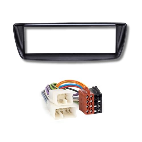 Audioproject A230 - Set mascherina per vano autoradio da incasso per Toyota Aygo, telaio da incasso, colore nero