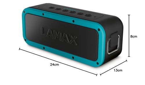 Altoparlante Bluetooth 5.0, Lamax Storm1 40 W, Altoparlante Portatile Con 3 Modalità Audio, Resistenza All'acqua IP67, 15 Ore Di Riproduzione, USB-C, Nfc, Jack Da 3,5 Mm, Microsd, True Wireless Stereo - 8