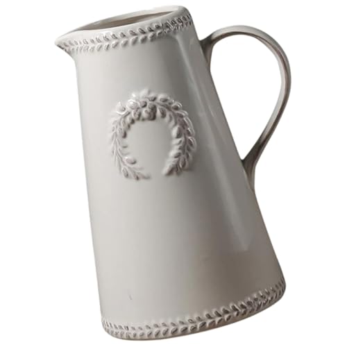 Tofficu Ceramic Decorative Vase for Hydroponics, Small Porcelain Flower Vase