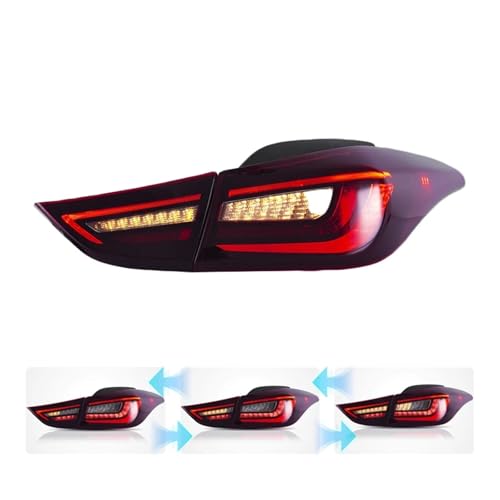 Feu arrière Elantra 2011-2016 feu stop LED DRL séquentiels auto - 2
