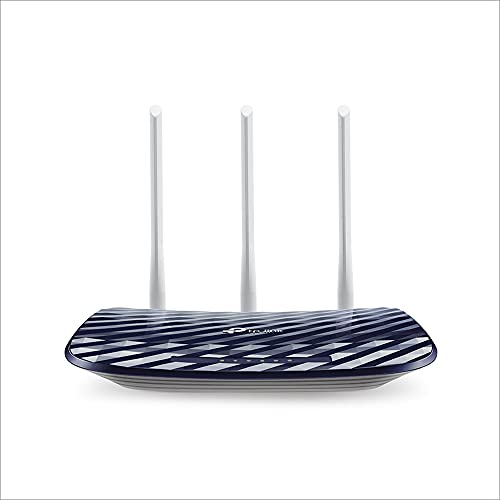 TP-LINK Archer C20 - Router (AC750 Mbps Banda Dual, WiFi Inalámbrico, 300 Mbps en 2.4 GHz, 433 Mbps en 5 GHz, 4 Puertos LAN 10 100Mbps, 1 Puerto 10 100Mbps, Soporta IPv6) 1 unidad