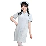 A&TCollection 癒しのエンジェル ナース 水色サイズM コスプレ コスチューム レディース ハロウィン 看護師 看護婦 ナース服 ナース 女医 衣装 仮装 セクシー 洗濯可