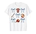 Baseball Coquette Bow Mothers Day Baseball Mama T-Shirt