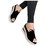 vorausschauende wartung englisch Verschluss: Ohne Verschluss YHIIen Damen Sommer Sandalen Pantoletten mit Plateau Schleifen Ethno Plateau Flat Heel Elegant Espadrilles Römersandalen Pantoletten Peep Toe Schuhe Strandsandalen