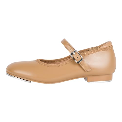 Linodes Economy Unisex-Child Easy Slide Buckle Tap Shoe for Girls and Boys Maryjane Dance Flat2