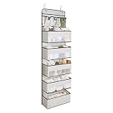 Univivi Door Hanging Organizer Nursery Closet Cabinet Baby Storage with 5 Large Pockets and 3 Small