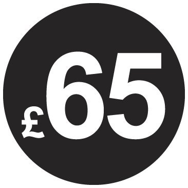 £ Black Price Stickers - 20mm, £65, 5000 — image 1