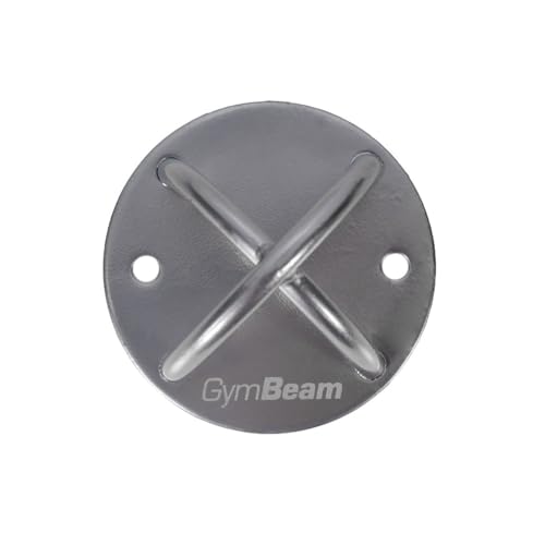 GymBeam Gancio da Soffitto X-Mount, Gancio per Soffitto, Ancoraggio al Soffitto, Accessorio Fitness in Ferro Massiccio, Design a Forma di X, per Cinghie di Sospensione, TRX, Capacità 150 kg
