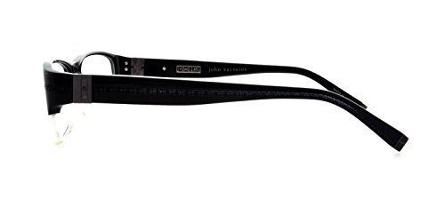 John Varvatos V339 Black Clear Lens/Black Eyeglasses #TOP3