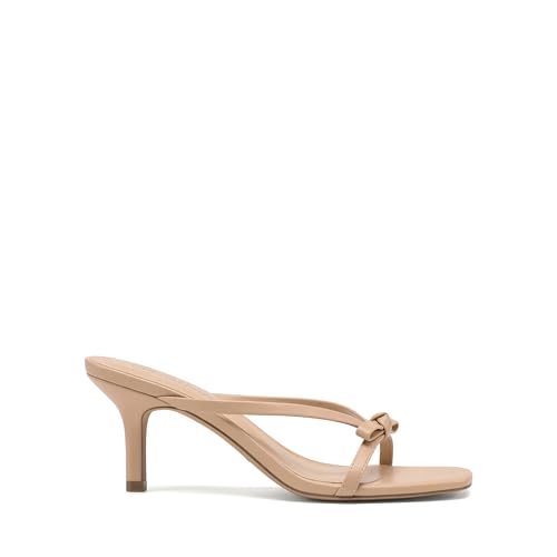 DREAM PAIRS Women’s Comfort Bow Kitten Heel Sandals,Nude,7.5 by DREAM PAIRS - Used condition - Image 4