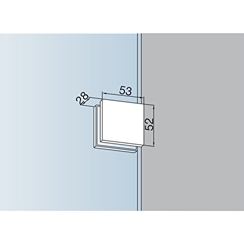 Dorma Glas - Schraubhalterung pt 90 Glasstärke 10 mm Edelstahl (07021) Glastürbeschlag - Zubehör dormakaba