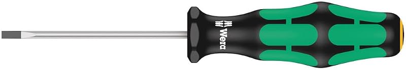 Chave de fenda para parafusos com fenda Wera 335, ponta 0,4 x 2,5 x 60 mm, cabo Kraftform, 1 unidade