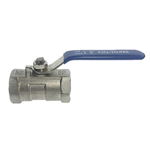 1Pcs 1/4 BSP Female Reducer Ports 304 Stainless Steel One-piece Ball Valve ( Size : DN50 ) - Image 5