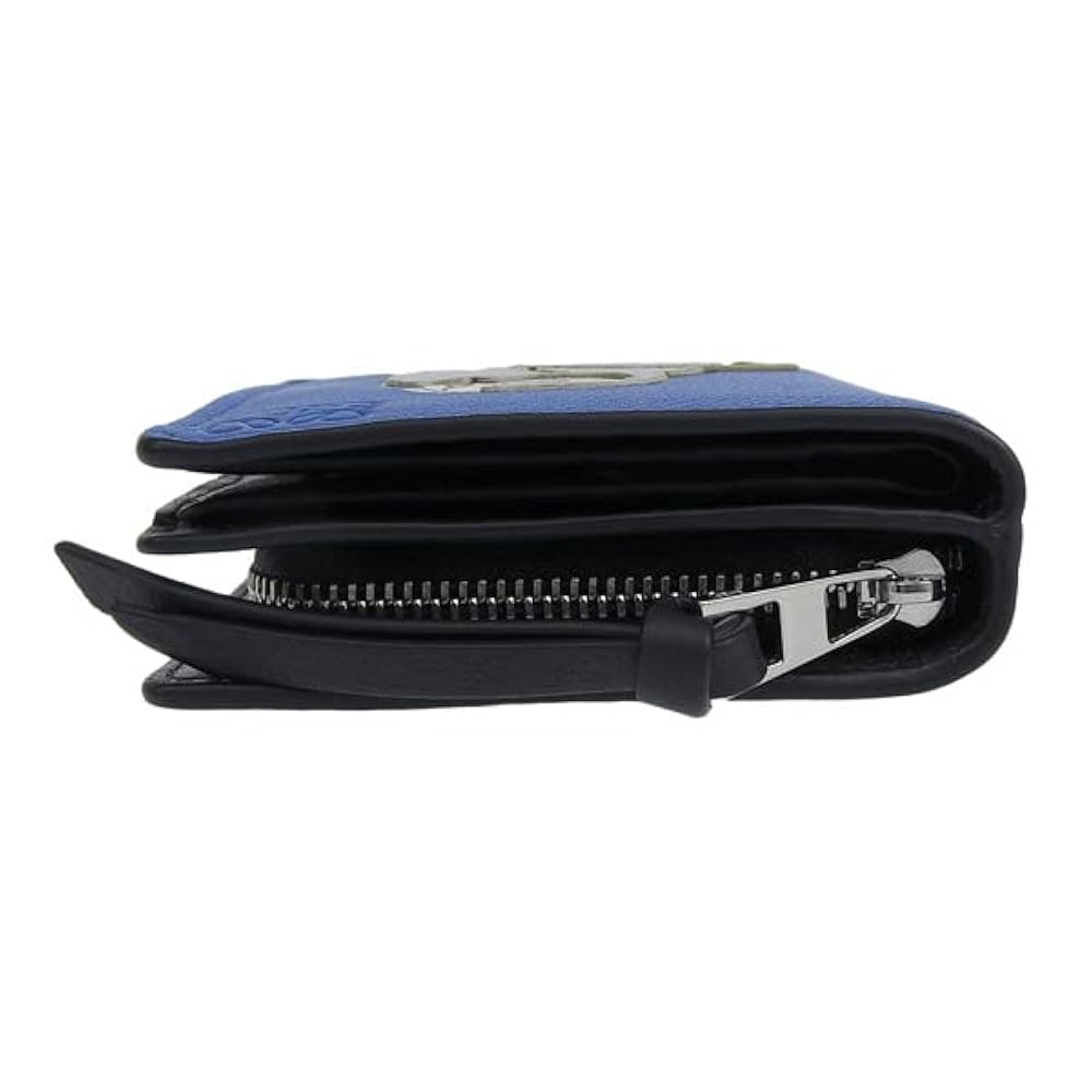 LOEWE 二つ折り財布 青 レザー LOEWE ロエベ 二つ折り財布 ZIPコンパクトウォレット ブルー