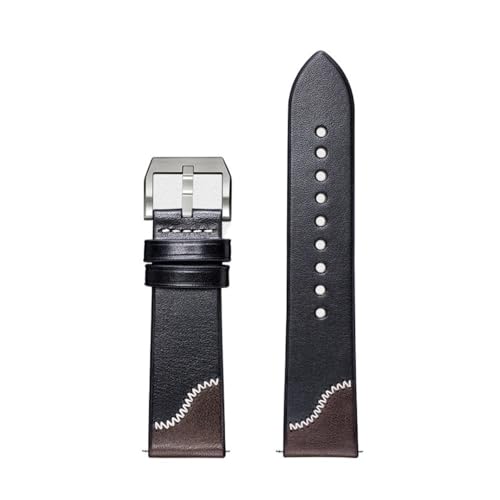 Bracelet en cuir pleine fleur haut de gamme et durable 21mm