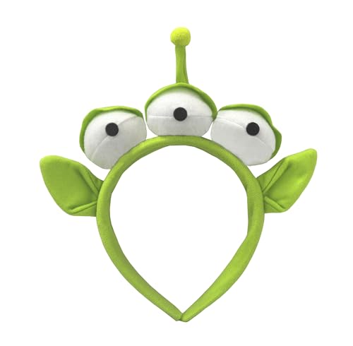 Sheliky Alien Headband Plush Monster Headbands Women Halloween Dress Up Supplies Christmas Party Cosplay Costume Accessories (02)