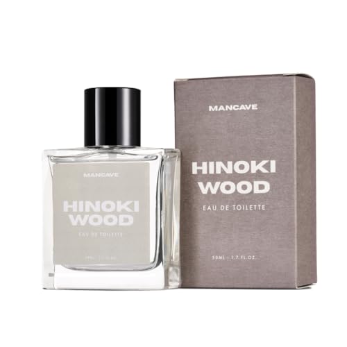 ManCave Hinoki Wood Men's EDT 50ml, Cedar Musk Vetiver Men Cologne, Men Fragrance, Aftershave, Perfume for him, natural Fragrance, Gifts for dad, present idea