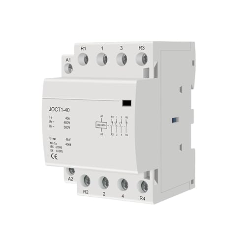 Contacteur AC 4P 40A pour éviter les surcharges du tableau sur rail DIN