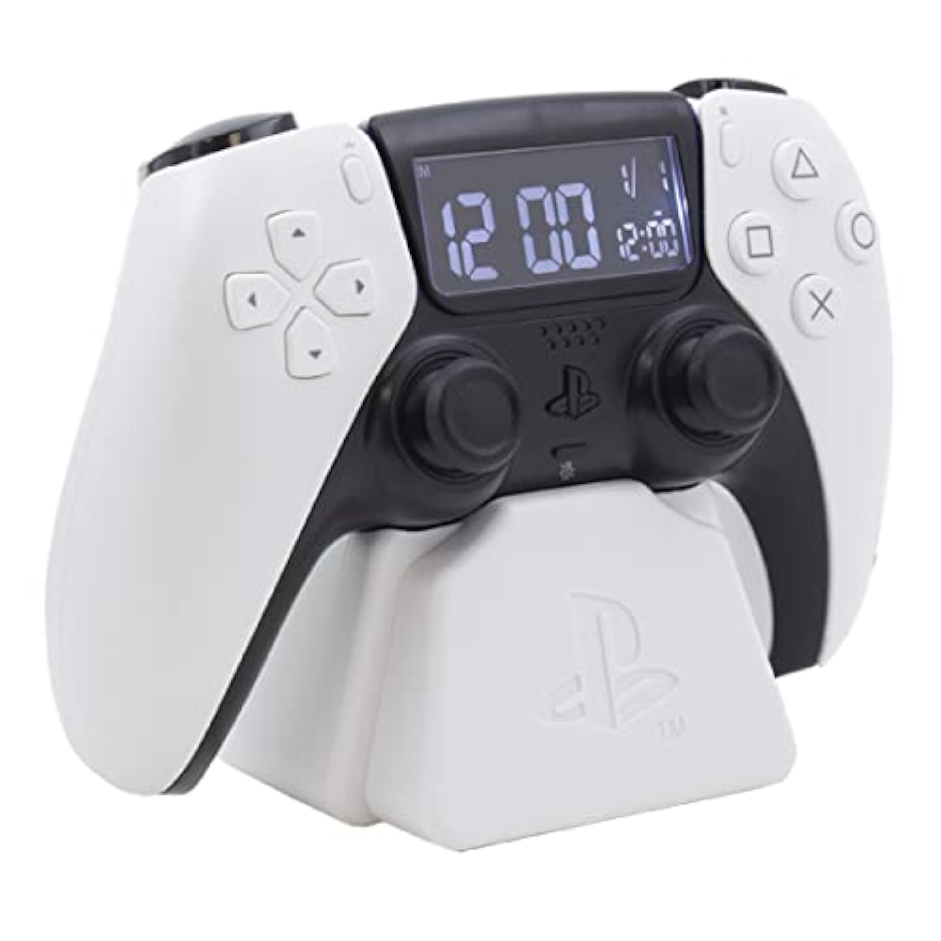 Reloj Despertador PS5 Controlador - Reloj Digital Blanco de Sony, Regalo para Gamers, Producto Oficial