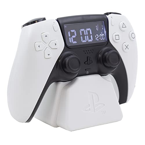 Reloj Despertador PS5 Controlador - Reloj Digital Blanco de