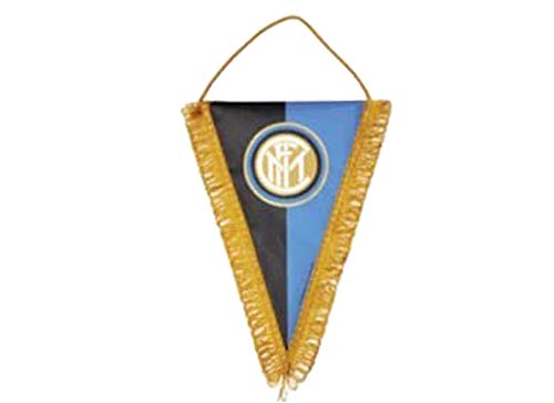 Fanion Inter Milan Giemme officiel noir et bleu 28x20 cm pour supporters