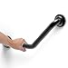 AmeriLuck Decorative Angled Grab Bar for Stud Mount, ADA Compliant 500lbs Loading Capacity, Stainless Steel (Matte Black, 16 inches)