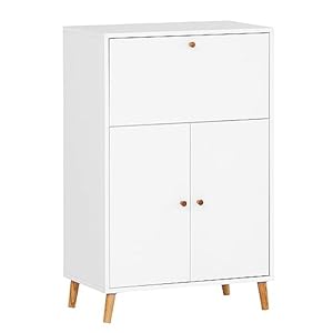 Lomadox Sekretär in Weiß 65,2/101,7/39 cm