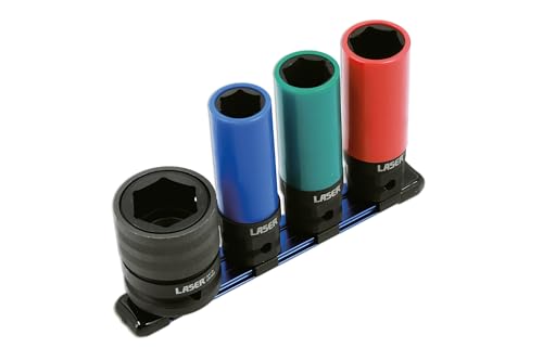 Laser 9173 Twin Drive Impact Wheel Sockets - 4pc - Image 2