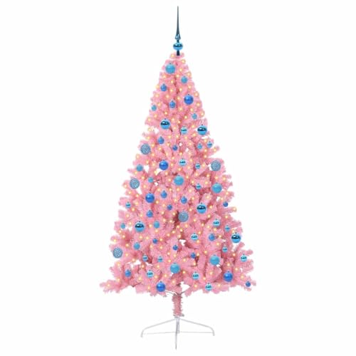 Árbol de Navidad artificial rosa para decorar el salón o la entrada de tu hogar 3