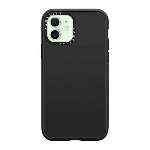 Image of CASETiFY for iPhone 12 Case - Impact Compatible with MagSafe Matte Black